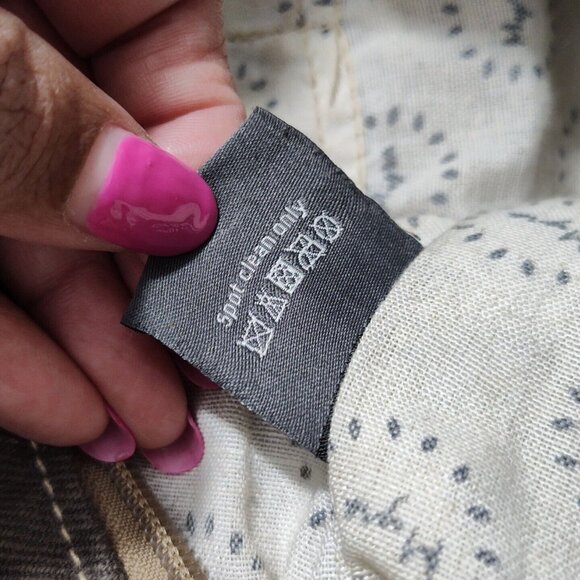 Myra Bag Brown Canvas Flap Messenger Backpack Cow Print Western Woven - Picture 10 of 16